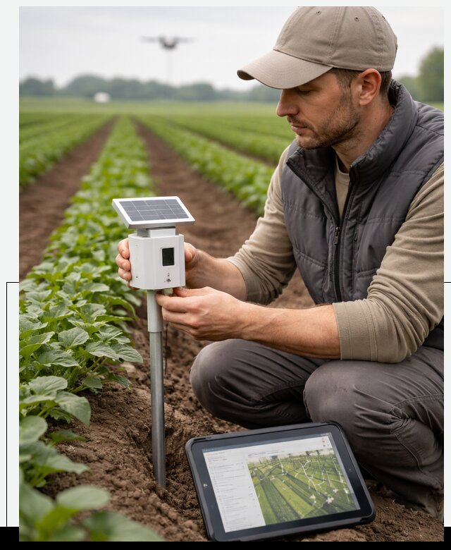 IoT мониторинг сельскохозяйственных полей и контроля в Прохладном